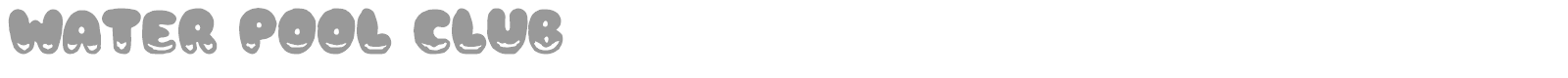 Water Pool Club font preview